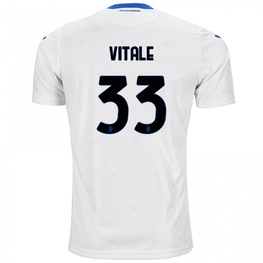 Niño Camiseta Francesca Vitale #33 Blanco 2ª Equipación 2024/25 La Camisa Perú