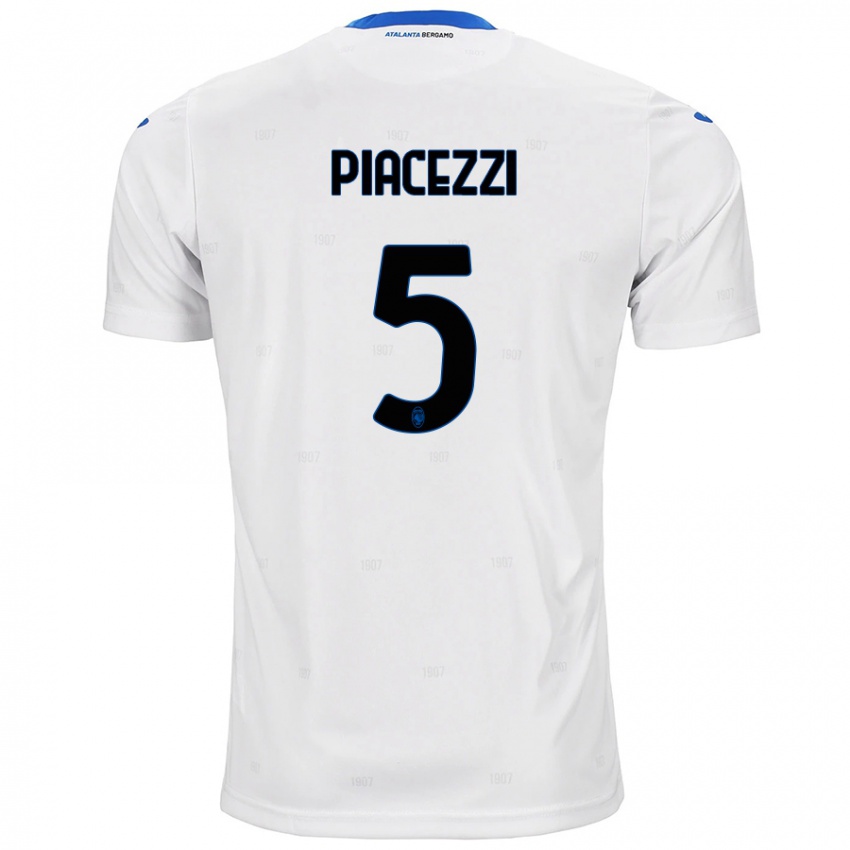 Niño Camiseta Eleonora Piacezzi #5 Blanco 2ª Equipación 2024/25 La Camisa Perú