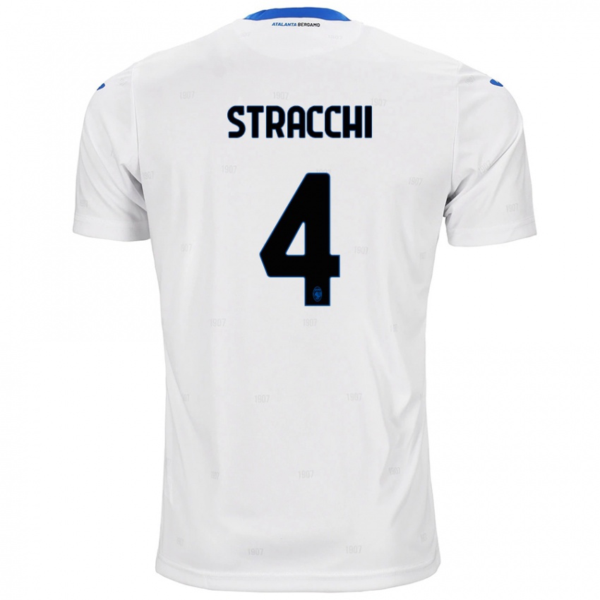 Niño Camiseta Daniela Stracchi #4 Blanco 2ª Equipación 2024/25 La Camisa Perú