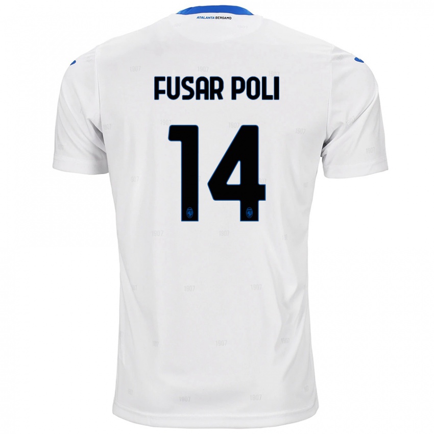 Niño Camiseta Giulia Fusar Poli #14 Blanco 2ª Equipación 2024/25 La Camisa Perú