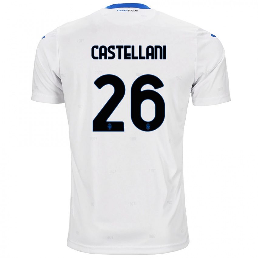 Niño Camiseta Eleonora Castellani #26 Blanco 2ª Equipación 2024/25 La Camisa Perú