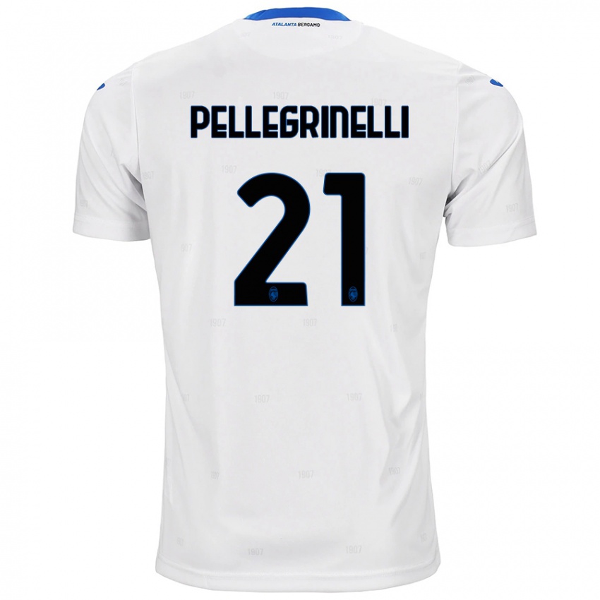 Niño Camiseta Giorgia Pellegrinelli #21 Blanco 2ª Equipación 2024/25 La Camisa Perú