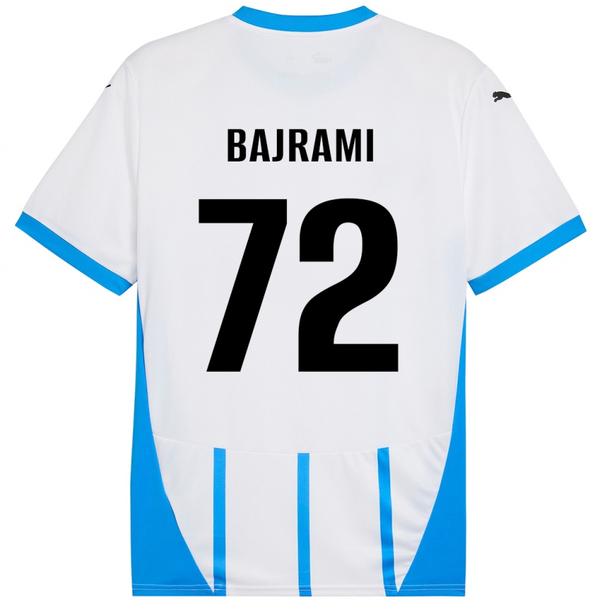 Niño Camiseta Nedim Bajrami #72 Blanco Azul 2ª Equipación 2024/25 La Camisa Perú