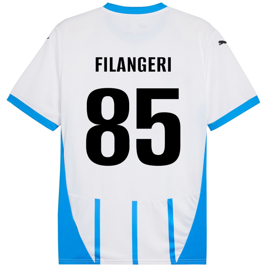 Niño Camiseta Maria Luisa Filangeri #85 Blanco Azul 2ª Equipación 2024/25 La Camisa Perú