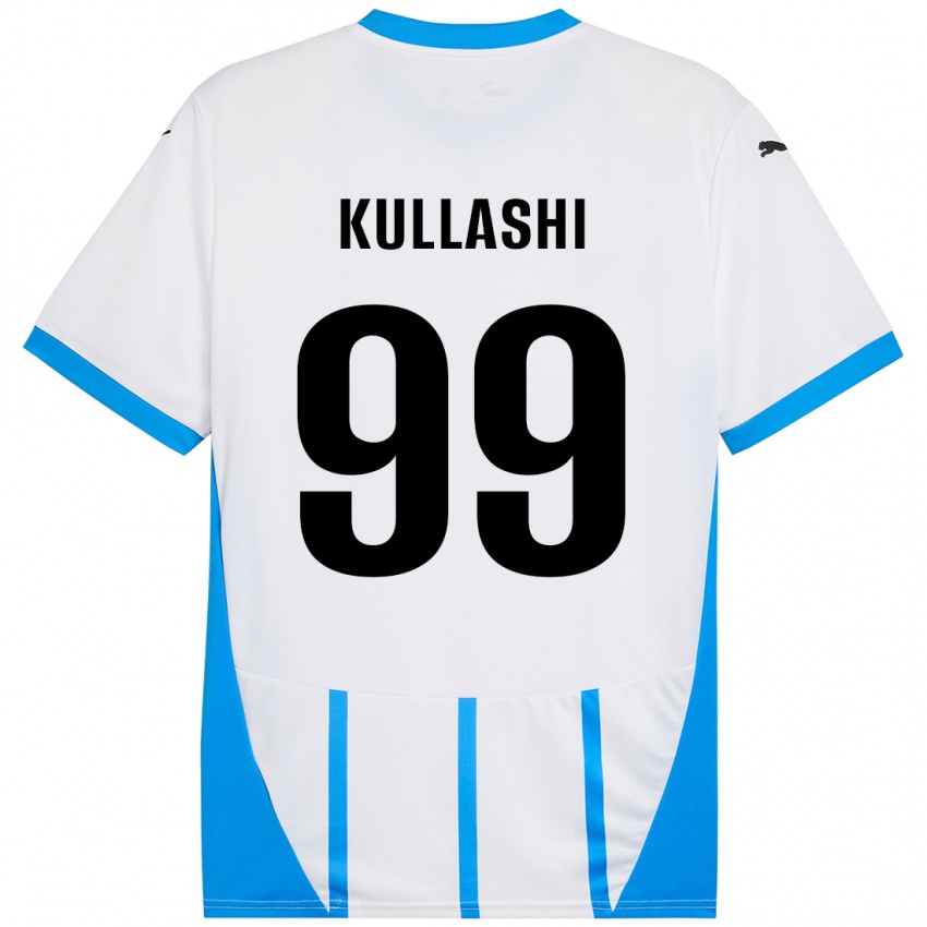 Niño Camiseta Loreta Kullashi #99 Blanco Azul 2ª Equipación 2024/25 La Camisa Perú