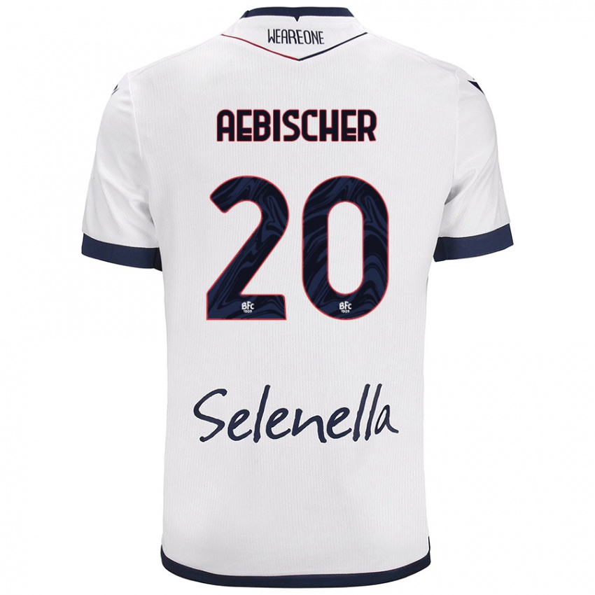 Niño Camiseta Michel Aebischer #20 Blanco Azul Real 2ª Equipación 2024/25 La Camisa Perú