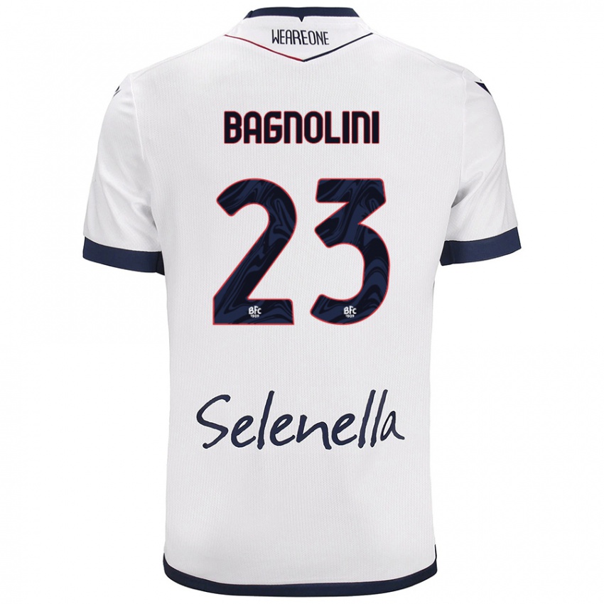 Niño Camiseta Nicola Bagnolini #23 Blanco Azul Real 2ª Equipación 2024/25 La Camisa Perú