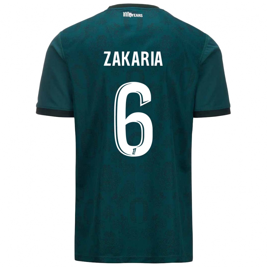 Niño Camiseta Denis Zakaria #6 Verde Oscuro 2ª Equipación 2024/25 La Camisa Perú