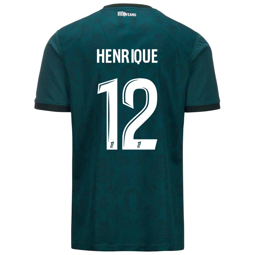 Niño Camiseta Caio Henrique #12 Verde Oscuro 2ª Equipación 2024/25 La Camisa Perú