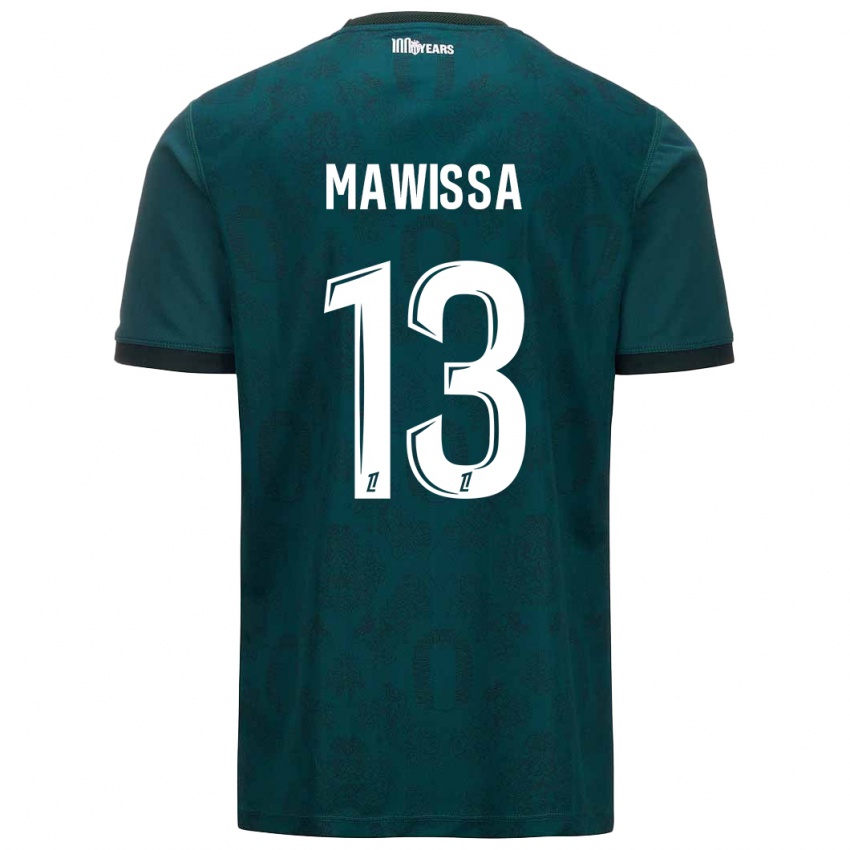 Niño Camiseta Christian Mawissa Elebi #13 Verde Oscuro 2ª Equipación 2024/25 La Camisa Perú