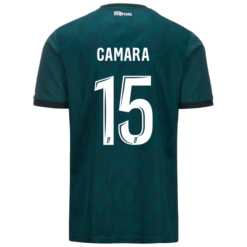 Niño Camiseta Lamine Camara #15 Verde Oscuro 2ª Equipación 2024/25 La Camisa Perú