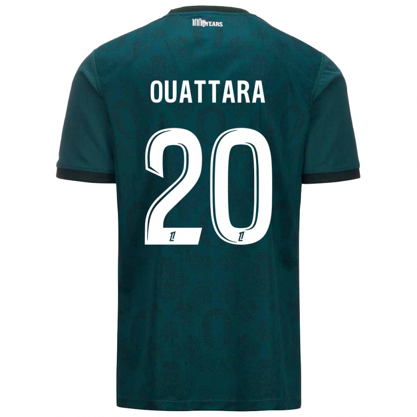 Niño Camiseta Kassoum Ouattara #20 Verde Oscuro 2ª Equipación 2024/25 La Camisa Perú