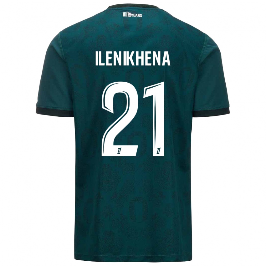 Niño Camiseta George Ilenikhena #21 Verde Oscuro 2ª Equipación 2024/25 La Camisa Perú