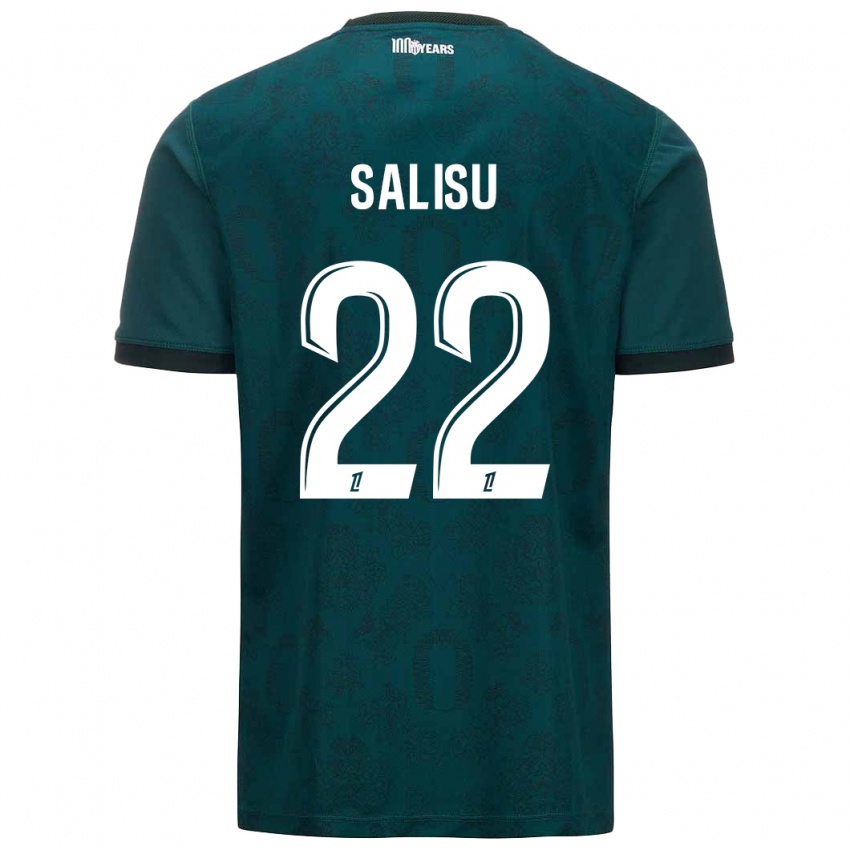 Niño Camiseta Mohammed Salisu #22 Verde Oscuro 2ª Equipación 2024/25 La Camisa Perú