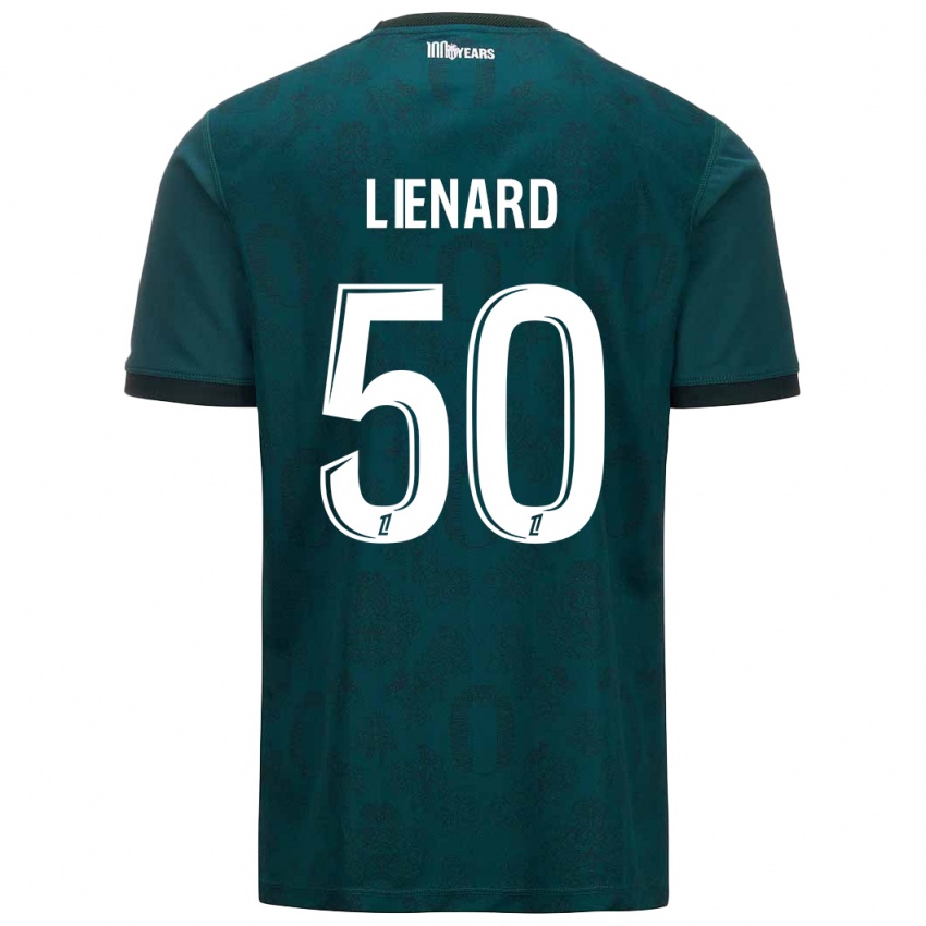 Niño Camiseta Yann Lienard #50 Verde Oscuro 2ª Equipación 2024/25 La Camisa Perú