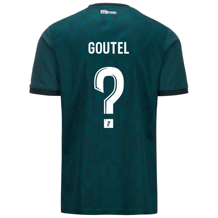 Niño Camiseta Farid Goutel #0 Verde Oscuro 2ª Equipación 2024/25 La Camisa Perú