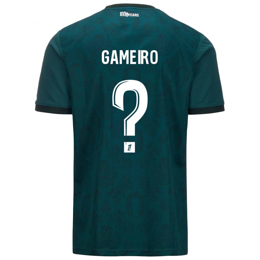 Niño Camiseta Benoît Gameiro #0 Verde Oscuro 2ª Equipación 2024/25 La Camisa Perú