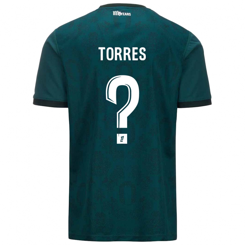 Niño Camiseta Jean Torres #0 Verde Oscuro 2ª Equipación 2024/25 La Camisa Perú