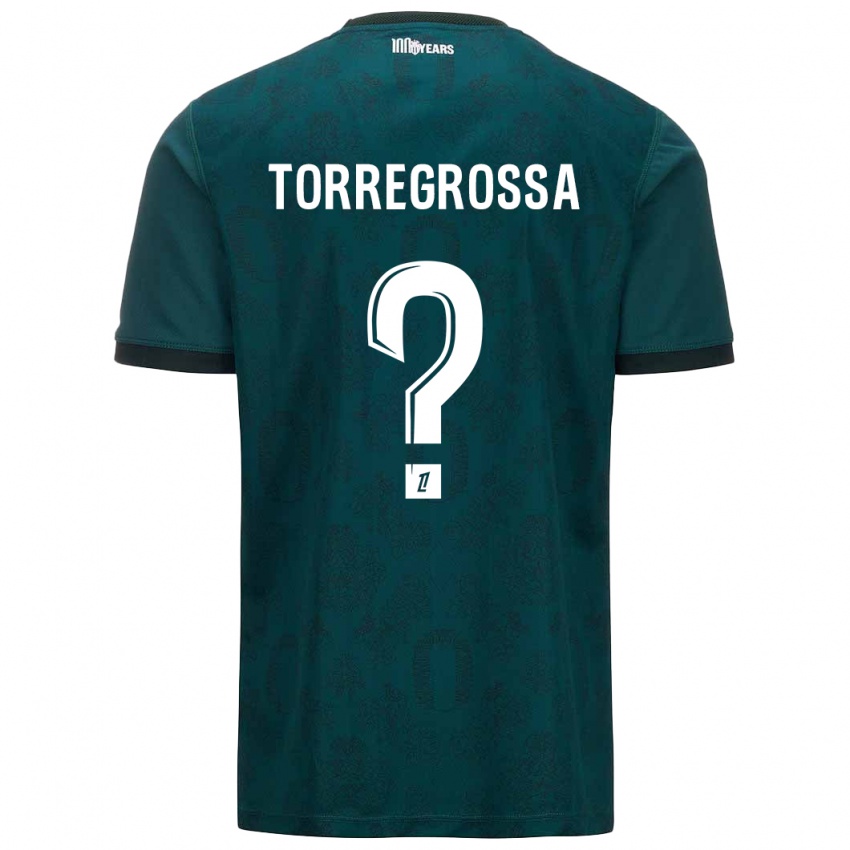 Niño Camiseta Hugo Torregrossa #0 Verde Oscuro 2ª Equipación 2024/25 La Camisa Perú