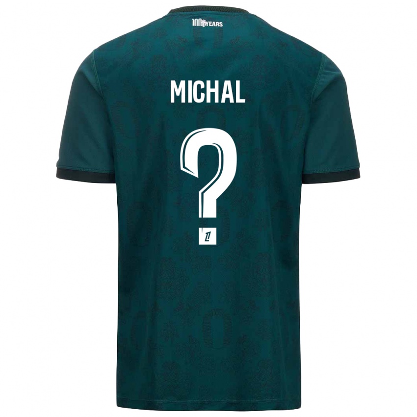 Niño Camiseta Lucas Michal #0 Verde Oscuro 2ª Equipación 2024/25 La Camisa Perú