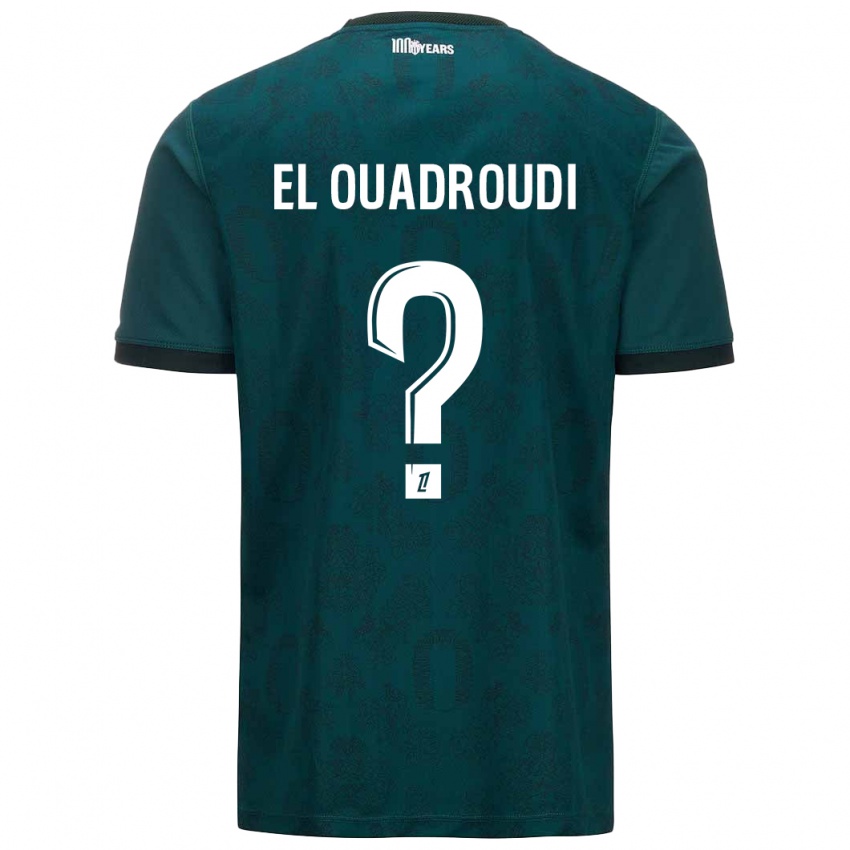 Niño Camiseta Imrane El Ouadroudi #0 Verde Oscuro 2ª Equipación 2024/25 La Camisa Perú