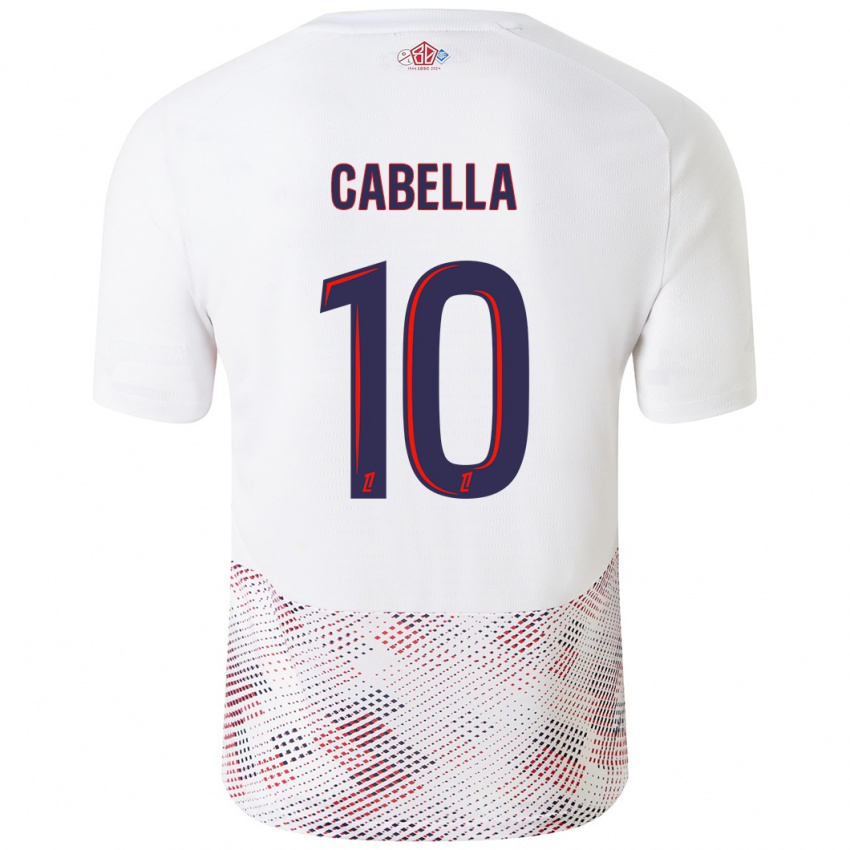 Niño Camiseta Rémy Cabella #10 Blanco Azul Real 2ª Equipación 2024/25 La Camisa Perú