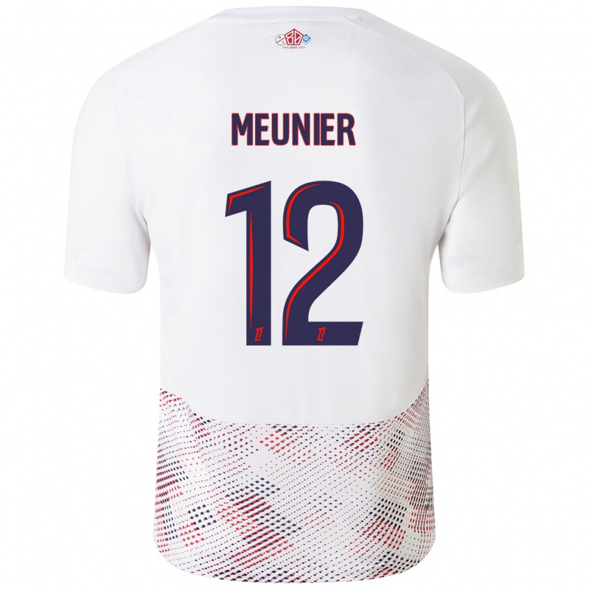 Niño Camiseta Thomas Meunier #12 Blanco Azul Real 2ª Equipación 2024/25 La Camisa Perú