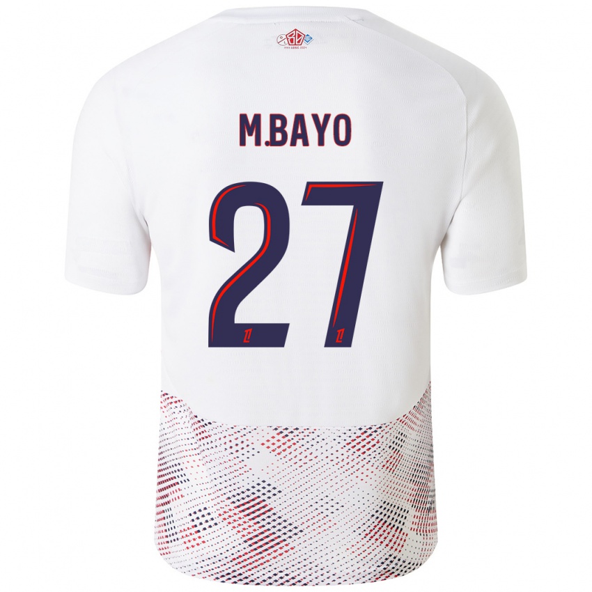 Niño Camiseta Mohamed Bayo #27 Blanco Azul Real 2ª Equipación 2024/25 La Camisa Perú