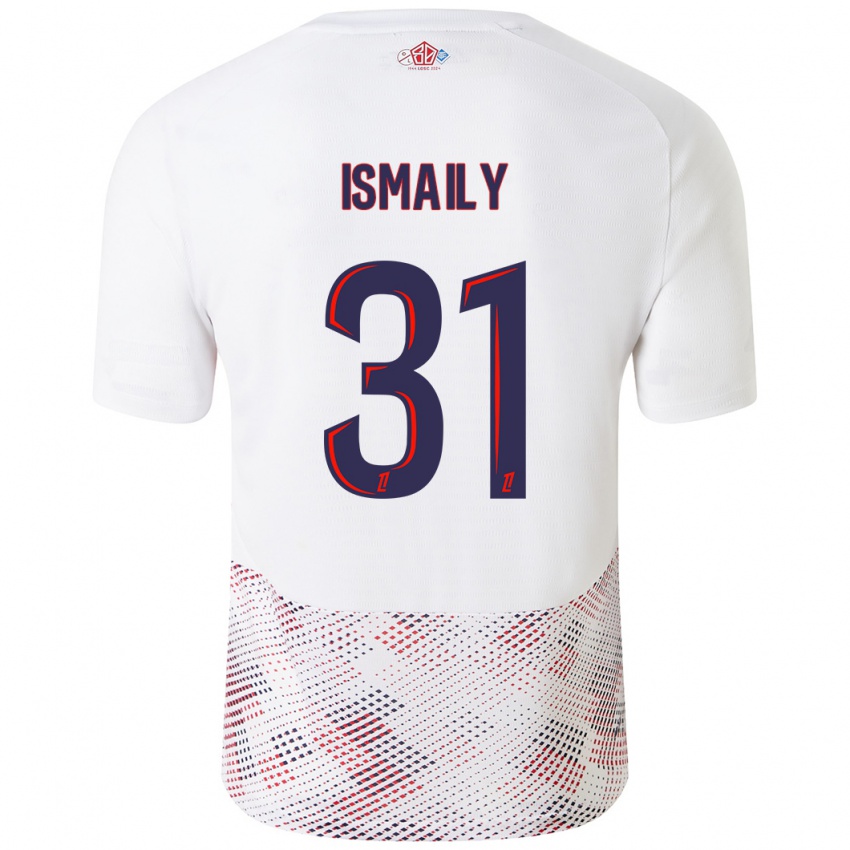 Niño Camiseta Ismaily #31 Blanco Azul Real 2ª Equipación 2024/25 La Camisa Perú