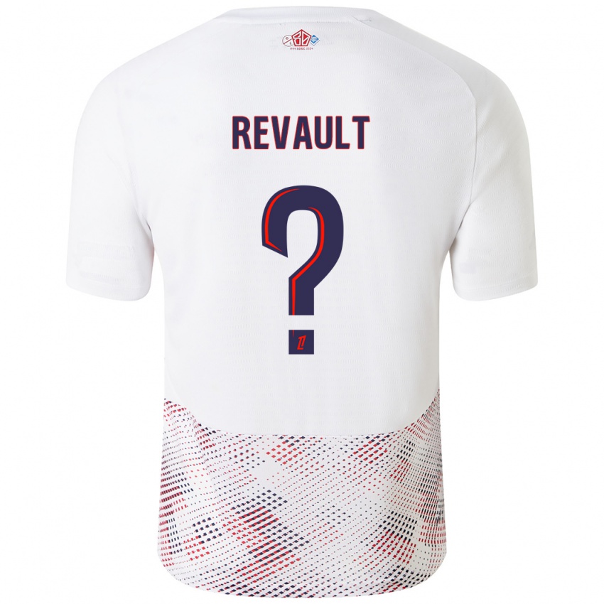 Niño Camiseta Joris Revault #0 Blanco Azul Real 2ª Equipación 2024/25 La Camisa Perú