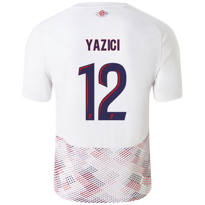 Niño Camiseta Yusuf Yazici #12 Blanco Azul Real 2ª Equipación 2024/25 La Camisa Perú