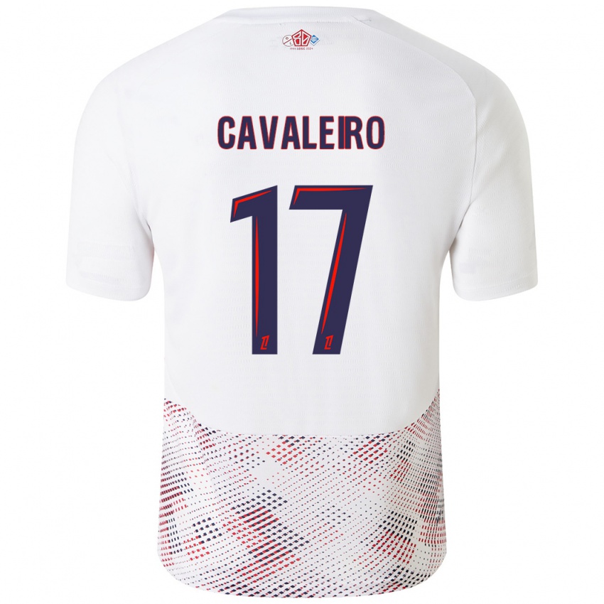 Niño Camiseta Ivan Cavaleiro #17 Blanco Azul Real 2ª Equipación 2024/25 La Camisa Perú