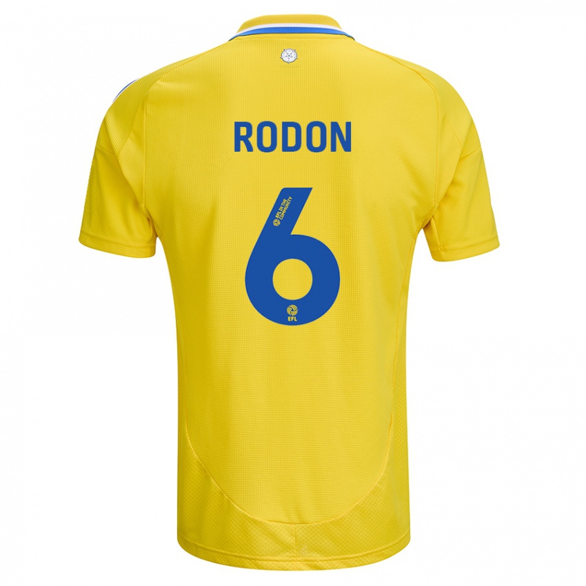 Niño Camiseta Joe Rodon #6 Amarillo Azul 2ª Equipación 2024/25 La Camisa Perú