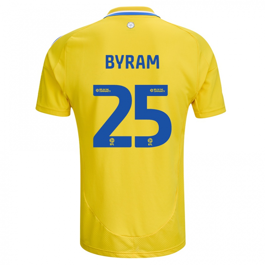 Niño Camiseta Sam Byram #25 Amarillo Azul 2ª Equipación 2024/25 La Camisa Perú