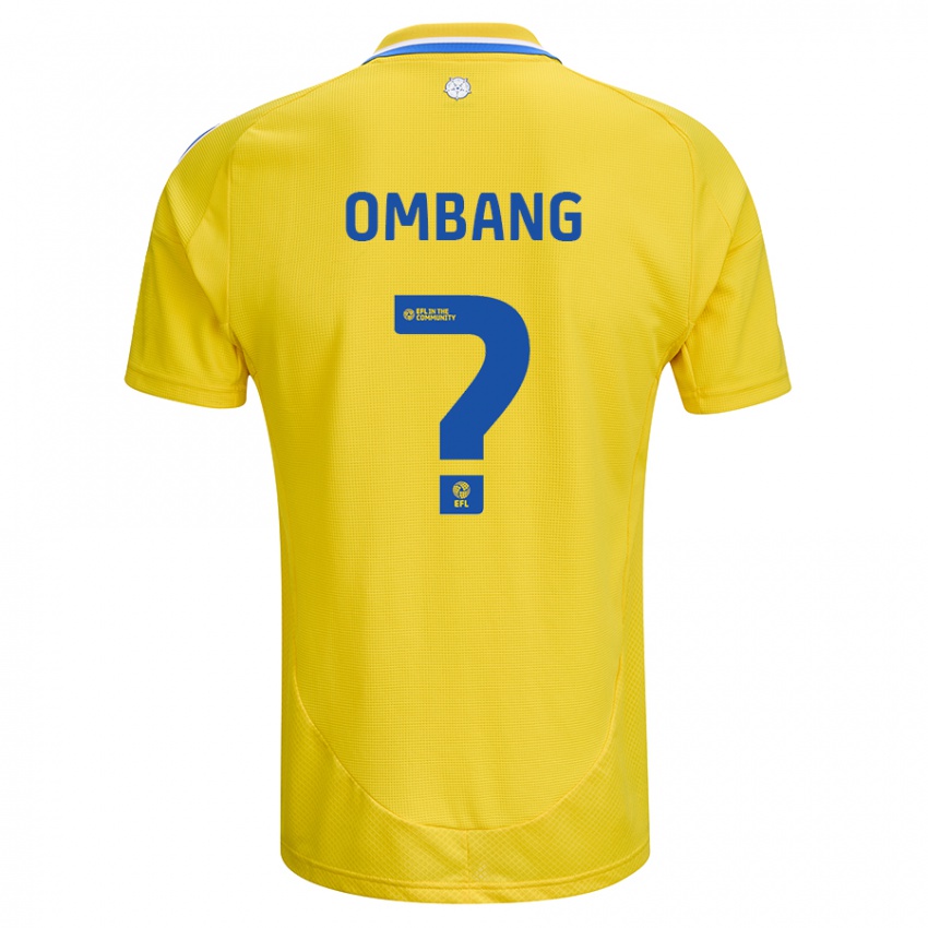 Niño Camiseta Darryl Ombang #0 Amarillo Azul 2ª Equipación 2024/25 La Camisa Perú