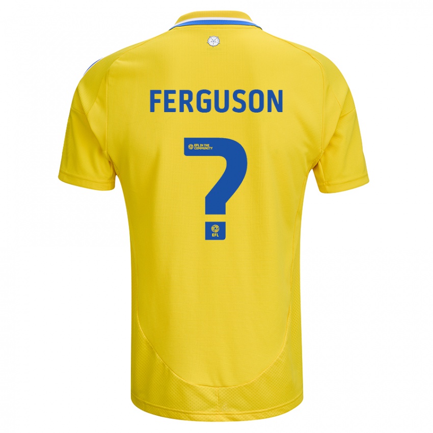 Niño Camiseta Connor Ferguson #0 Amarillo Azul 2ª Equipación 2024/25 La Camisa Perú