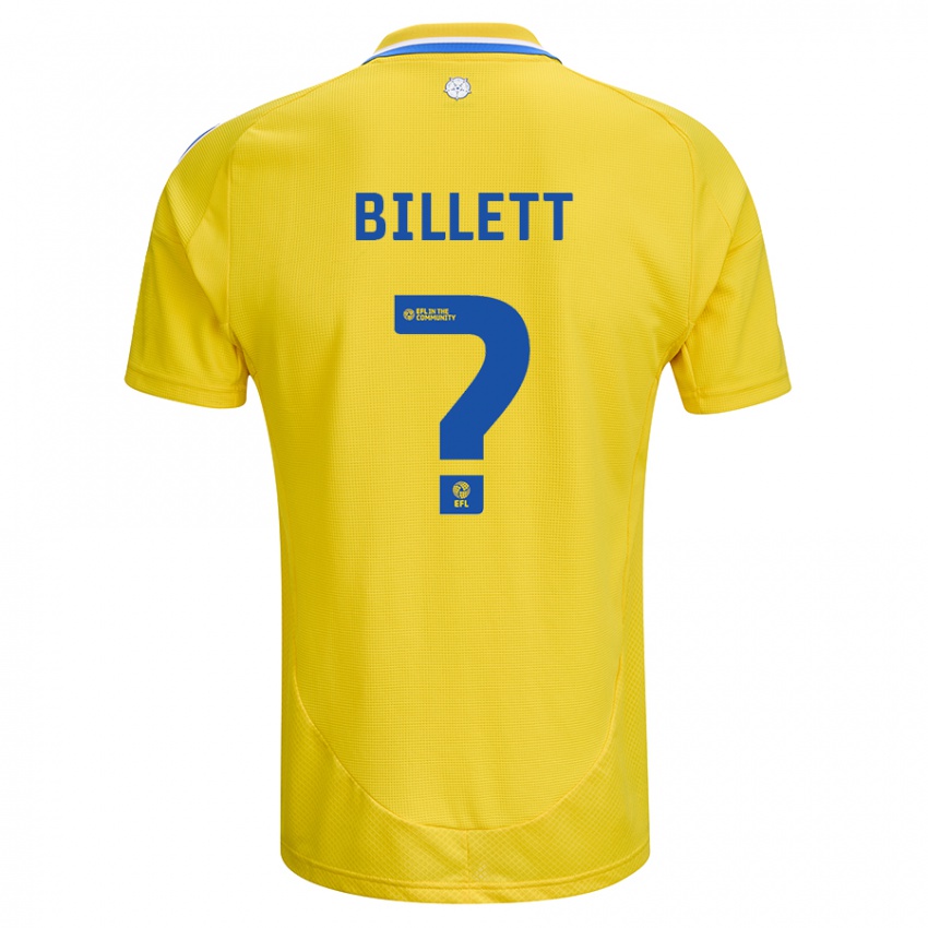 Niño Camiseta Joe Billett #0 Amarillo Azul 2ª Equipación 2024/25 La Camisa Perú