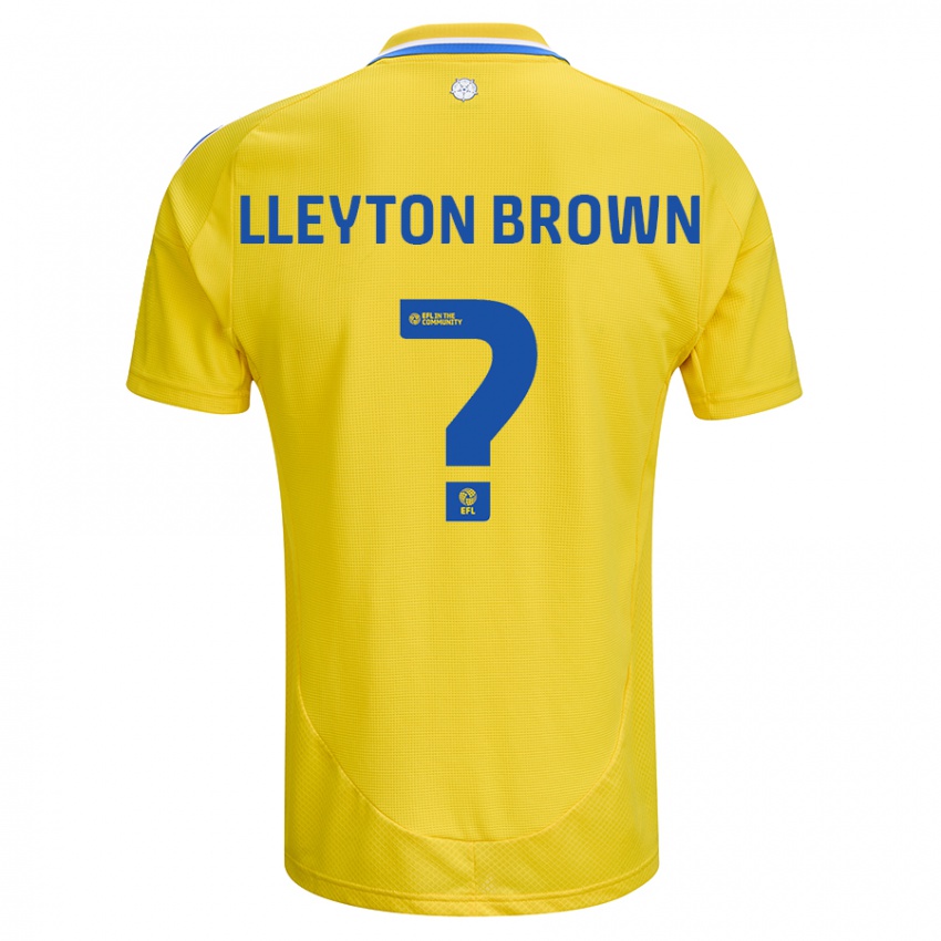 Niño Camiseta Lleyton Brown #0 Amarillo Azul 2ª Equipación 2024/25 La Camisa Perú