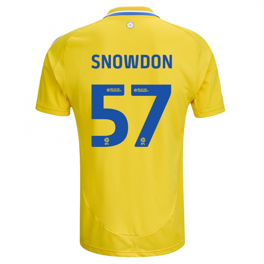 Niño Camiseta Joe Snowdon #57 Amarillo Azul 2ª Equipación 2024/25 La Camisa Perú