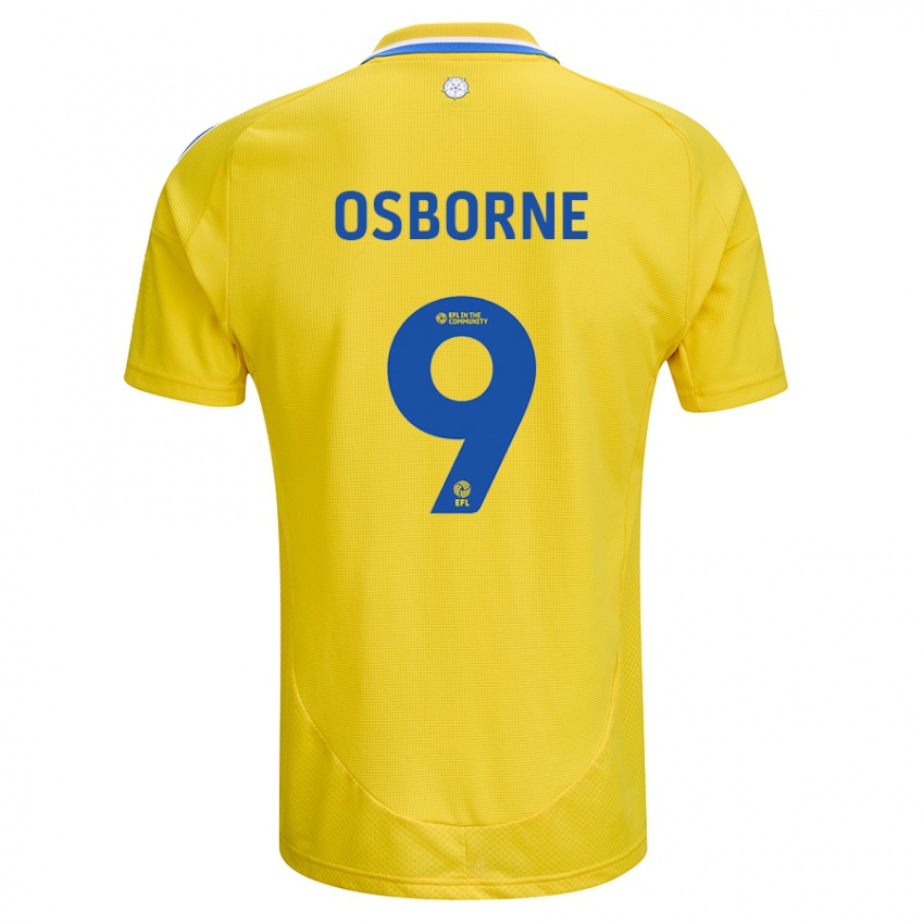 Niño Camiseta Jemimah Osborne #9 Amarillo Azul 2ª Equipación 2024/25 La Camisa Perú