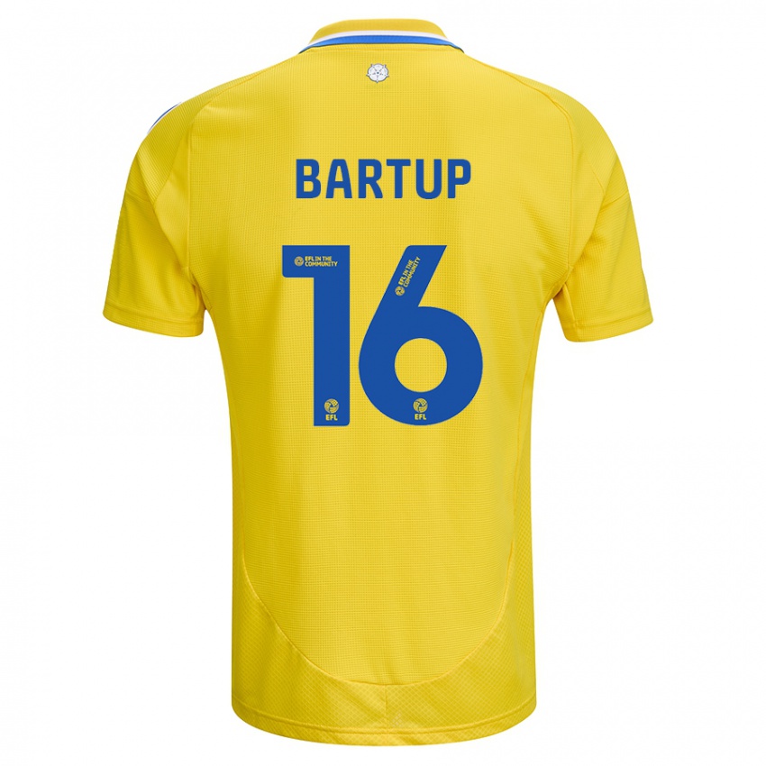 Niño Camiseta Laura Bartup #16 Amarillo Azul 2ª Equipación 2024/25 La Camisa Perú