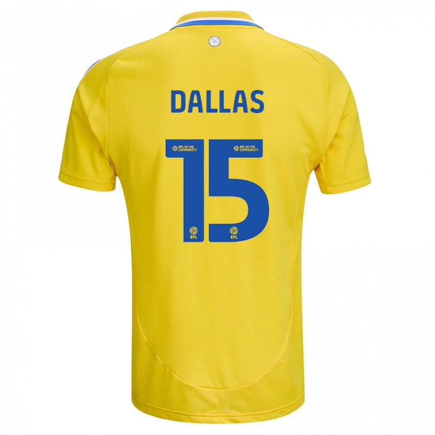 Niño Camiseta Stuart Dallas #15 Amarillo Azul 2ª Equipación 2024/25 La Camisa Perú