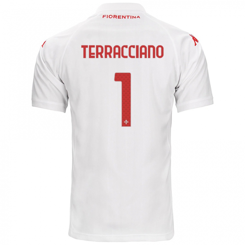 Niño Camiseta Pietro Terracciano #1 Blanco 2ª Equipación 2024/25 La Camisa Perú