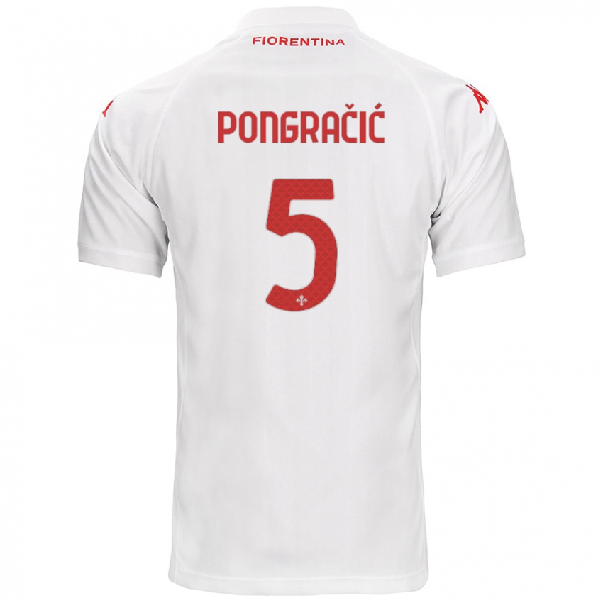 Niño Camiseta Marin Pongračić #5 Blanco 2ª Equipación 2024/25 La Camisa Perú