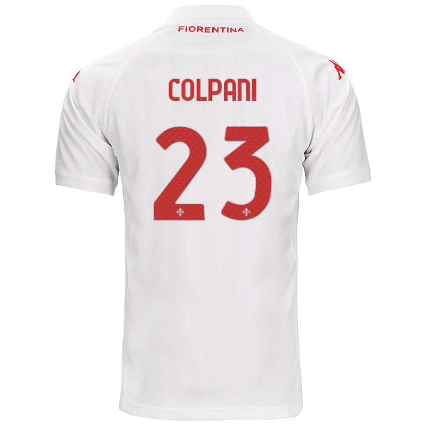 Niño Camiseta Andrea Colpani #23 Blanco 2ª Equipación 2024/25 La Camisa Perú