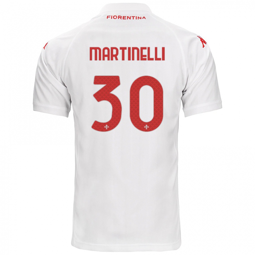 Niño Camiseta Tommaso Martinelli #30 Blanco 2ª Equipación 2024/25 La Camisa Perú