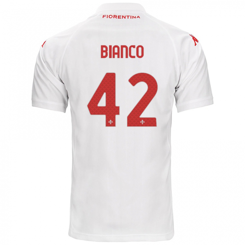 Niño Camiseta Alessandro Bianco #42 Blanco 2ª Equipación 2024/25 La Camisa Perú