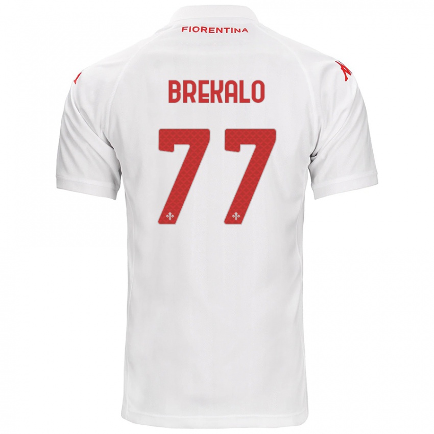 Niño Camiseta Josip Brekalo #77 Blanco 2ª Equipación 2024/25 La Camisa Perú