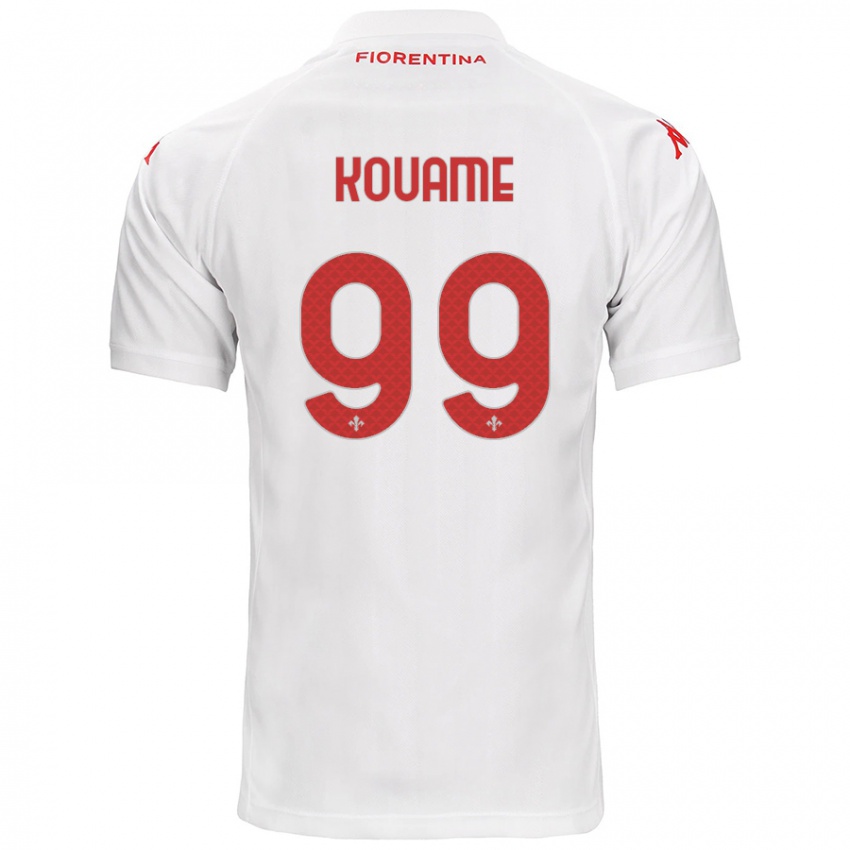 Niño Camiseta Christian Kouamé #99 Blanco 2ª Equipación 2024/25 La Camisa Perú