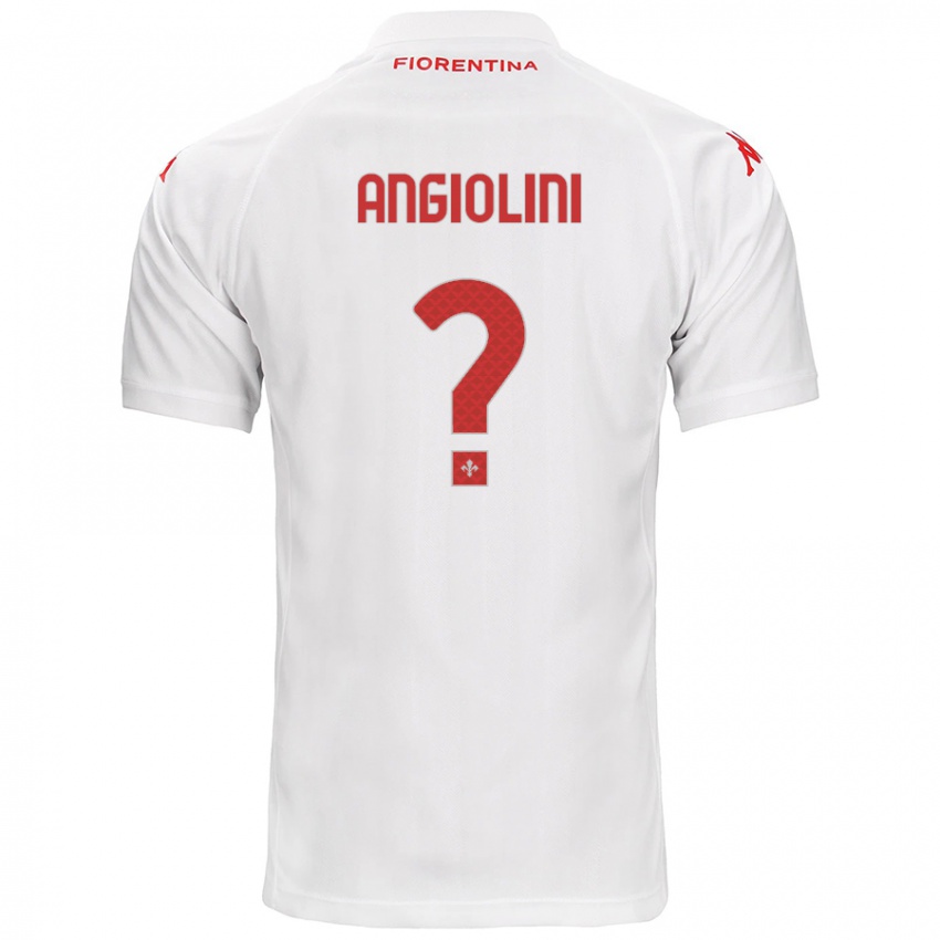 Niño Camiseta Gianmarco Angiolini #0 Blanco 2ª Equipación 2024/25 La Camisa Perú